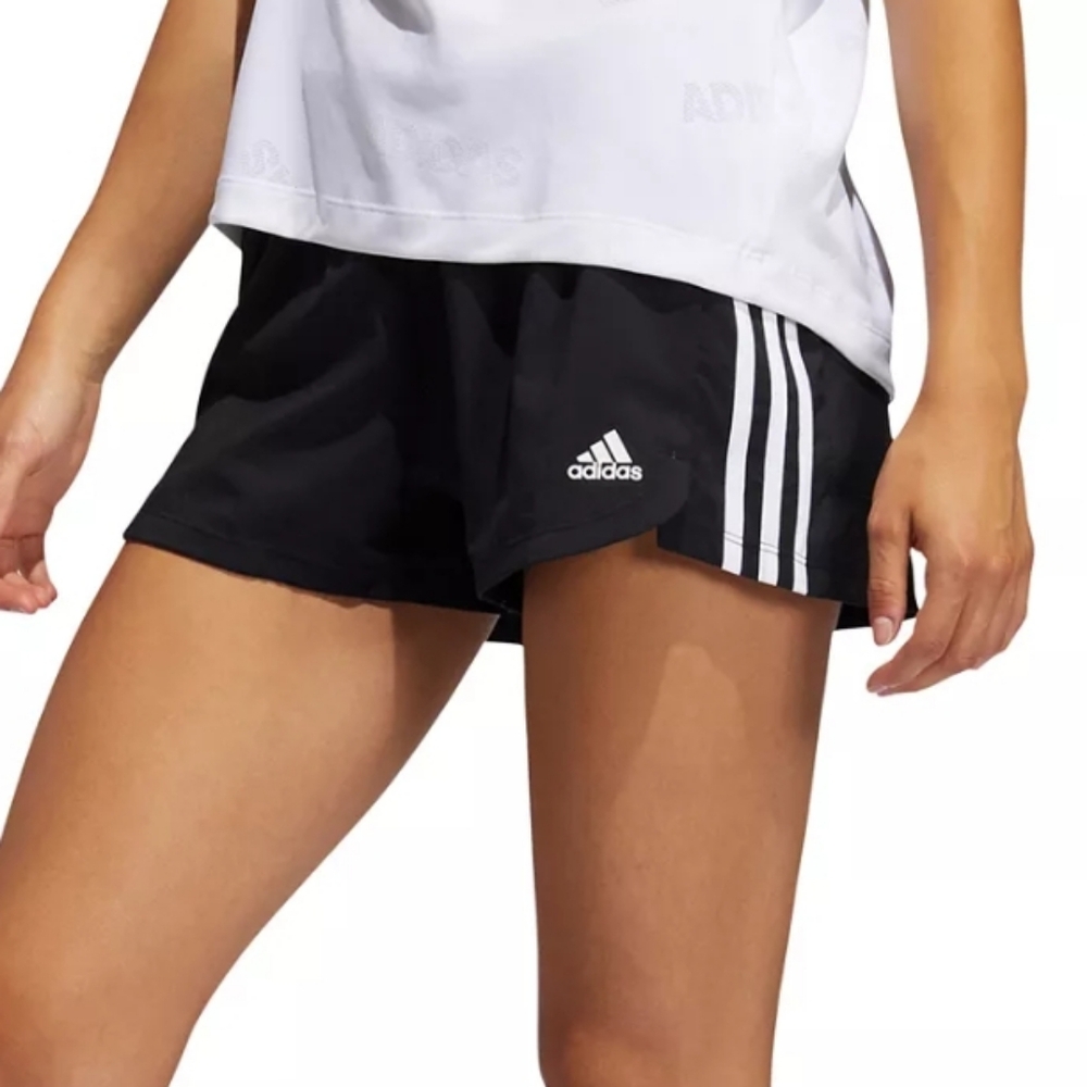 New 1X Adidias Black White Pacer Training Athletic Shorts
